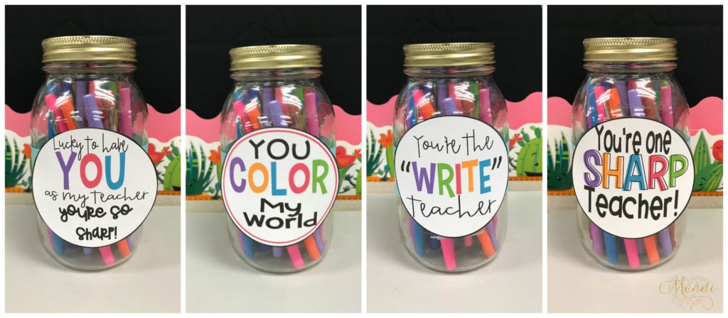 Teacher Appreciation Gift Tags Flair Pens